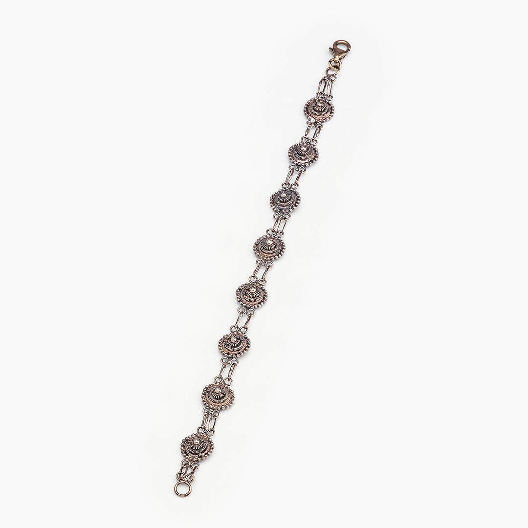 Bracciale in filigrana - Artigianato Sardo con dettaglio bottone | Maria De Deus