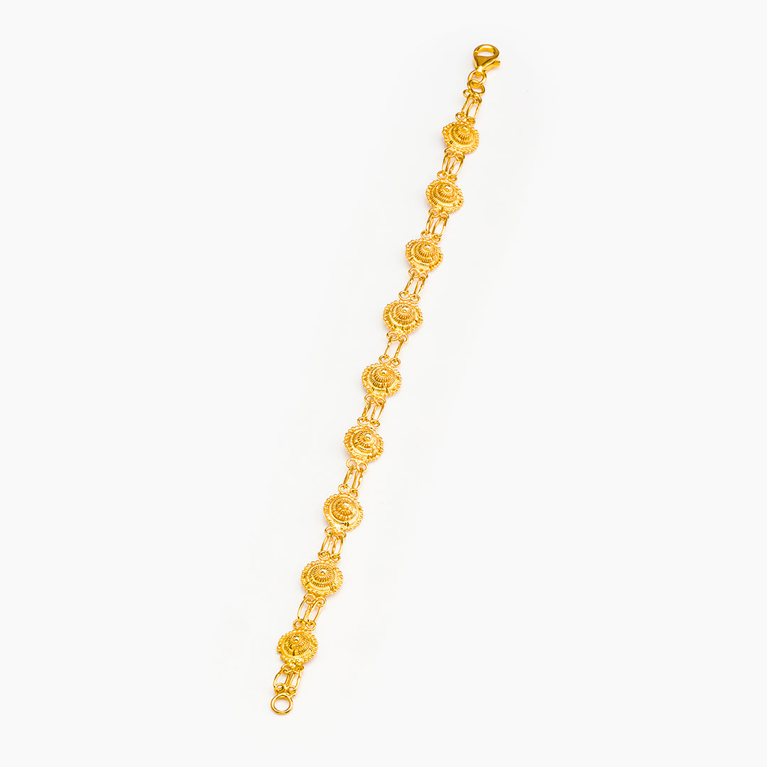 Bracciale in filigrana - Artigianato Sardo con dettaglio bottone | Maria De Deus