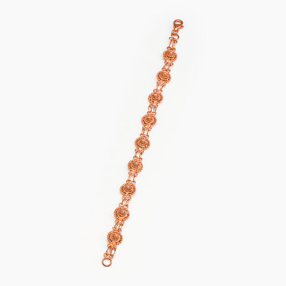 Bracciale in filigrana - Artigianato Sardo con dettaglio bottone | Maria De Deus