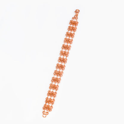 Bracciale in filigrana - Artigianato Sardo con dettaglio bottone - 2 maglie | Maria De Deus