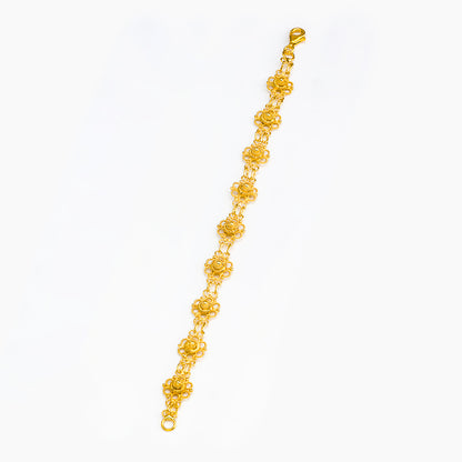 Bracciale in filigrana - Artigianato Sardo con dettaglio bottone - 1 maglia | Maria De Deus