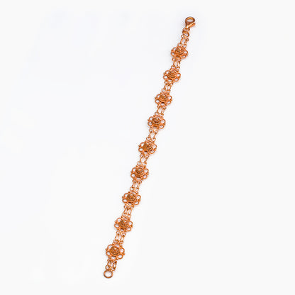 Bracciale in filigrana - Artigianato Sardo con dettaglio bottone - 1 maglia | Maria De Deus