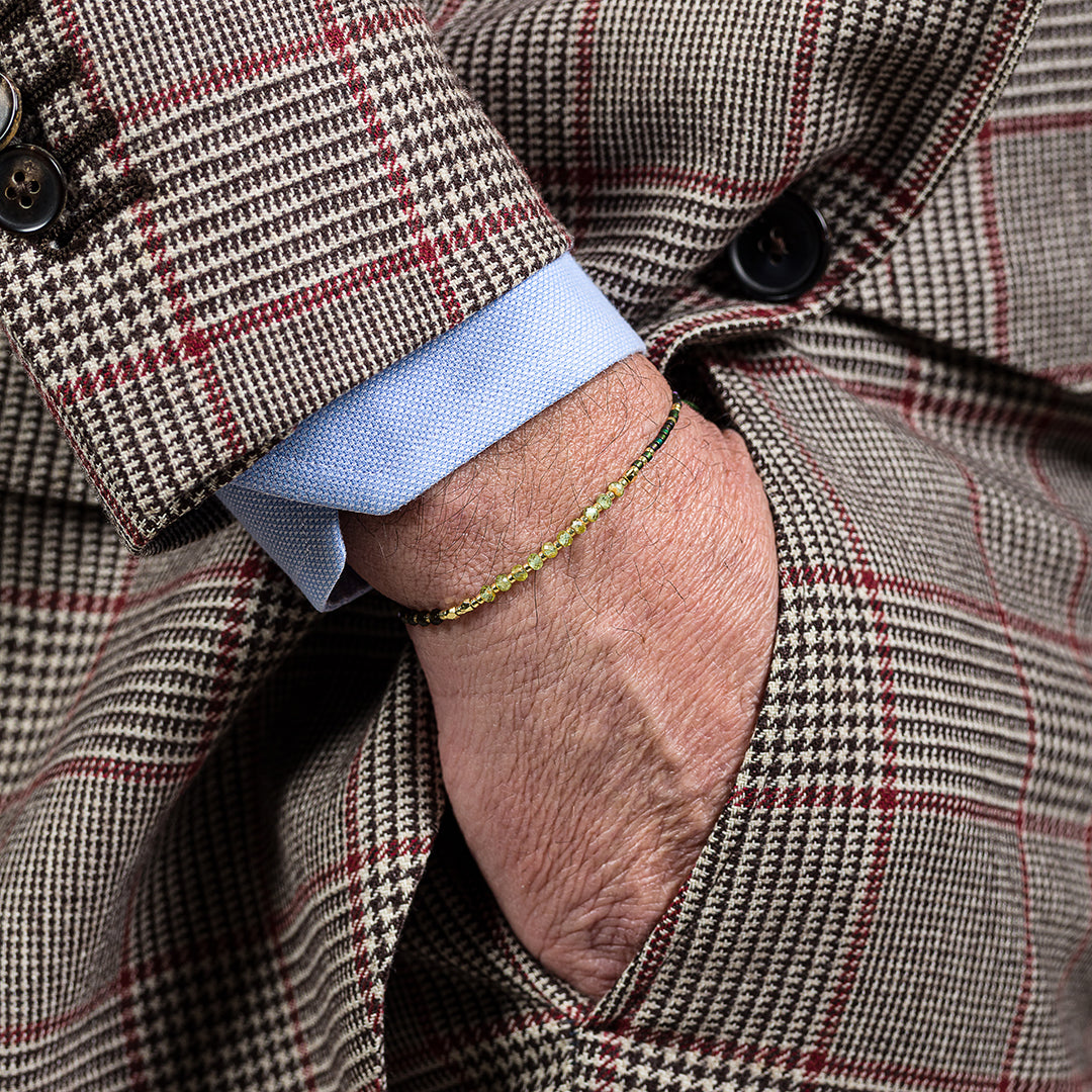 Bracciale con perline e pietre naturali