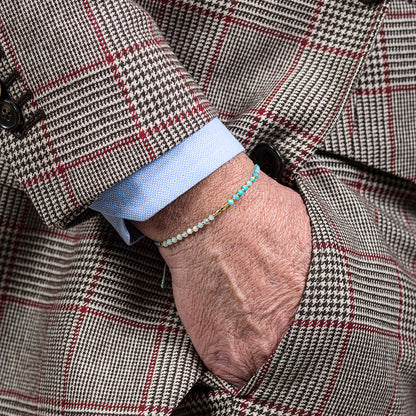 Bracciale con perline e pietre naturali