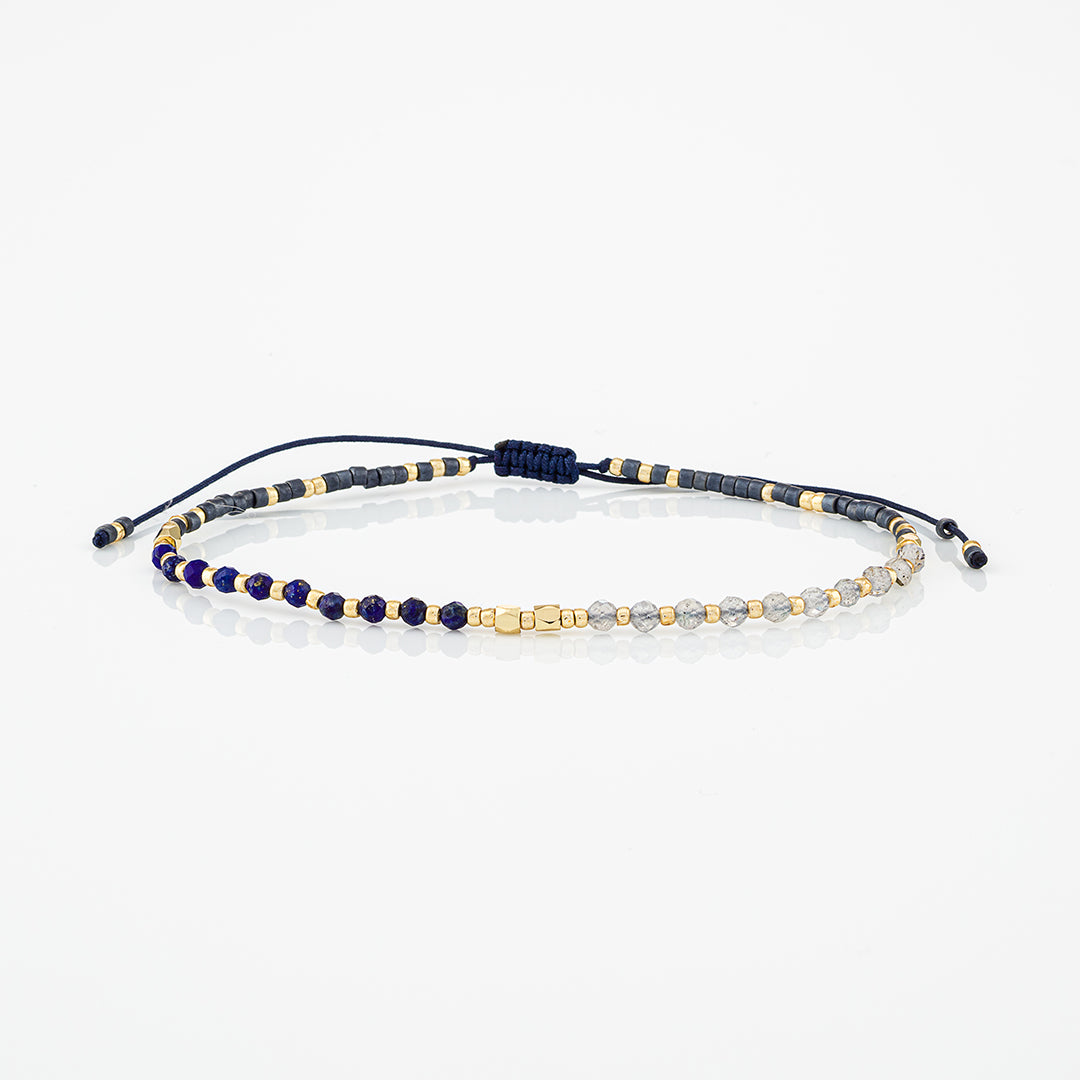 Bracciale con perline e pietre naturali