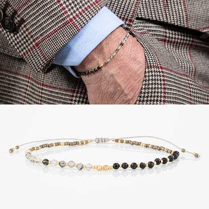 Bracciale con perline e pietre naturali