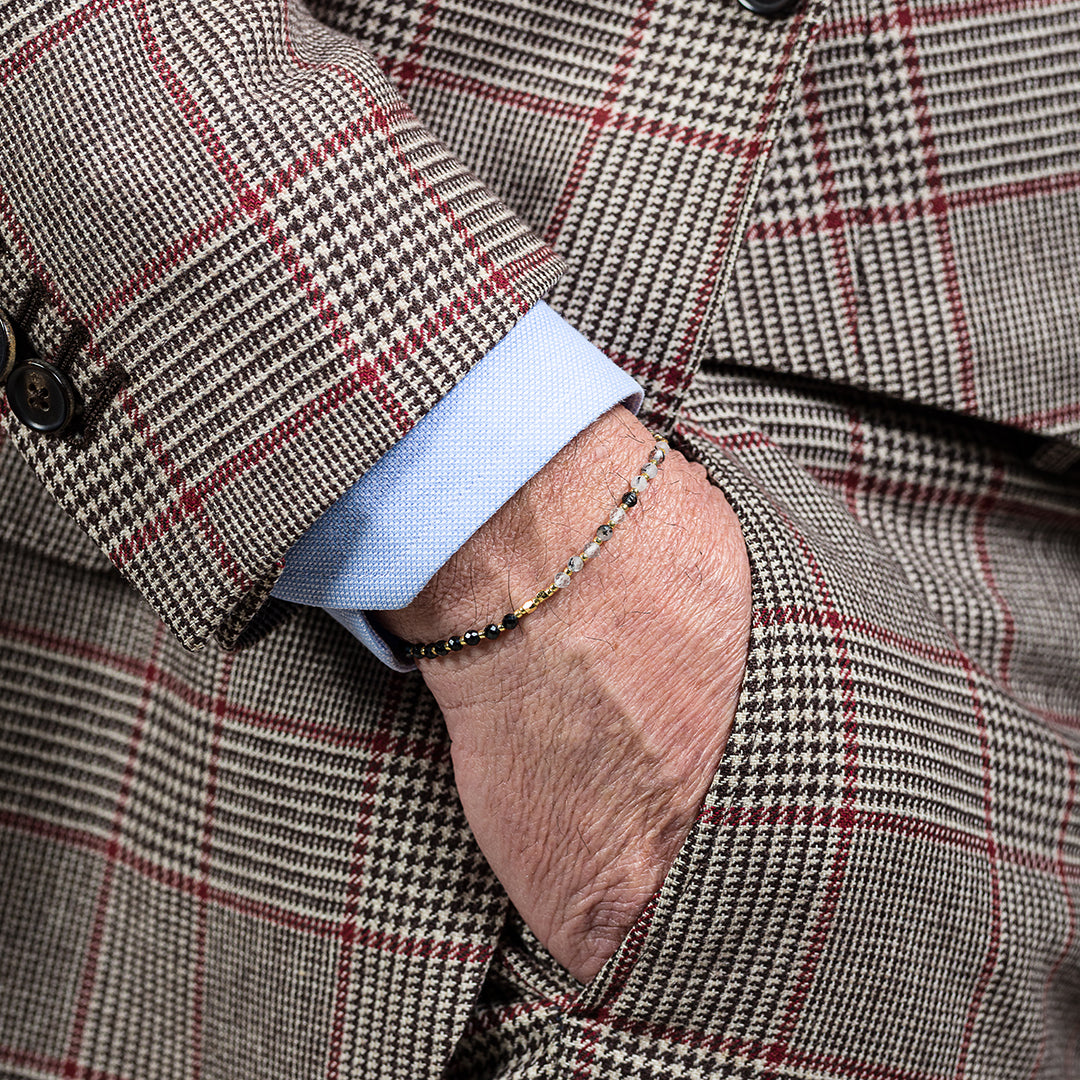 Bracciale con perline e pietre naturali